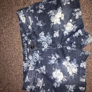Maurices floral denim shorts